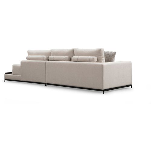 Atelier Del Sofa Četverosjed, LINE s integriranim stolićem, bež, Line With Side Table - Beige slika 12