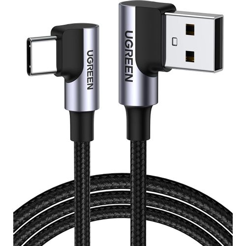 Ugreen USB na USB C kutni kabel za brzo punjenje 2M slika 1