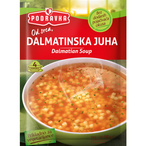 Podravka dalmatinska juha vrećica 60 g slika 1