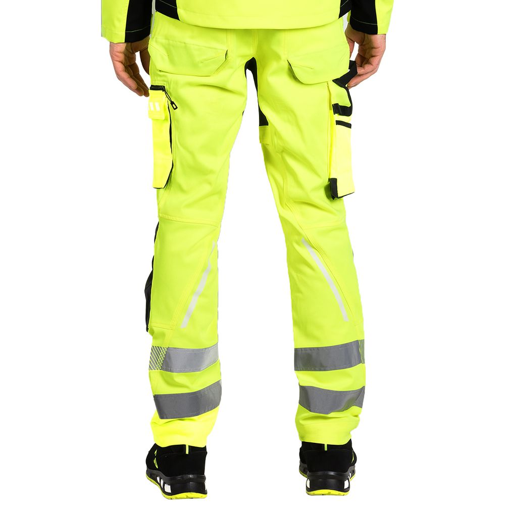 HI-VIZ PANTS,sigurnosne radne pantalone,neon žuta vel.54 slika 2