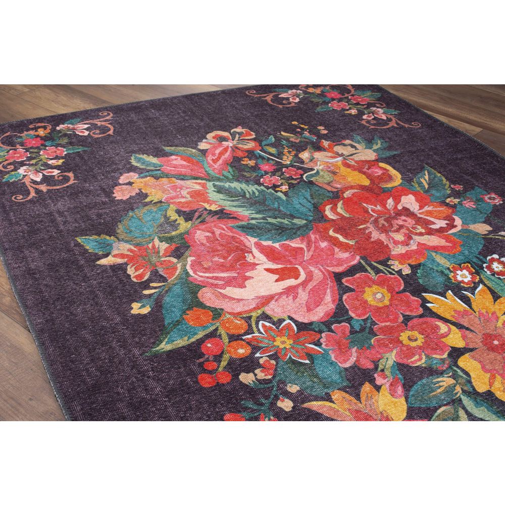 Soul Chenille - Crni AL 305 Višebojni Hodnički Tepih (75 x 150 cm) slika 5