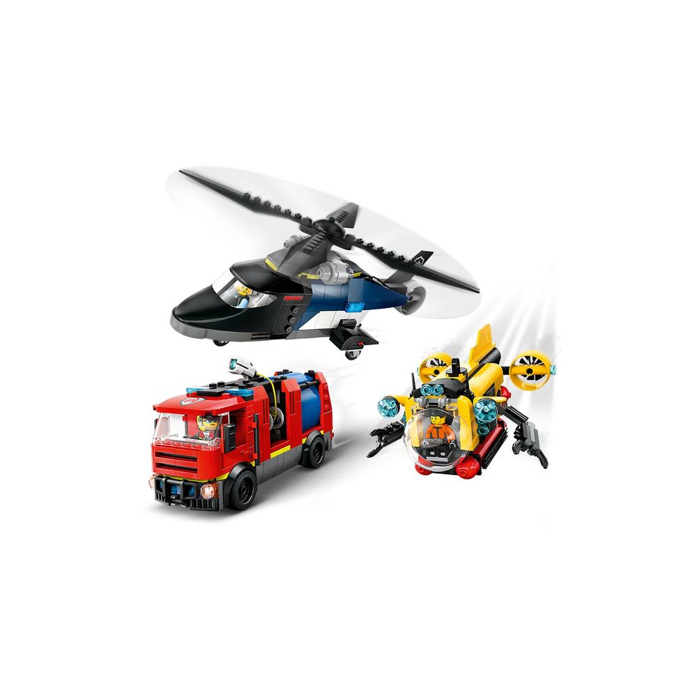 LEGO 60462 Helikopter, vatrogasni kamion i podmornica slika 8