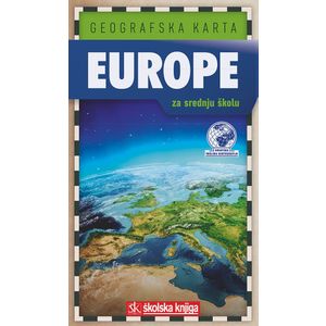 Geografska karta Europe za srednju školu