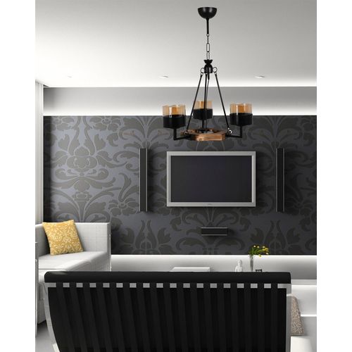 Napoli 3 Lü Ahşap Avize Brown
Black Chandelier slika 1