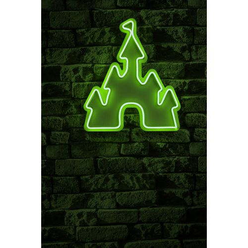 Wallity Ukrasna plastična LED rasvjeta, Castle - Green slika 2