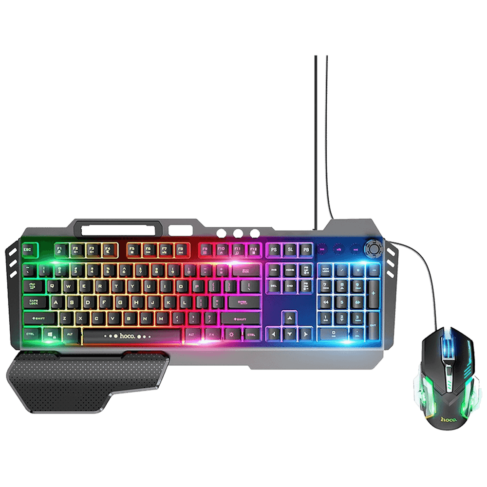 hoco. Tipkovnica+miš, gaming set, RGB osvjetljenje, USB - GM12 slika 3