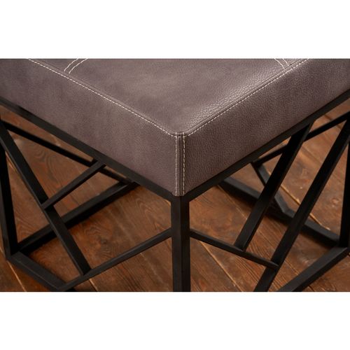 Koza Metal Ayaklı - Anthracite Anthracite Pouffe slika 3