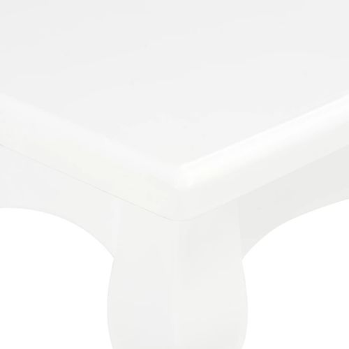 Stolić za kavu bijeli 110x60x40 cm od masivne borovine slika 31