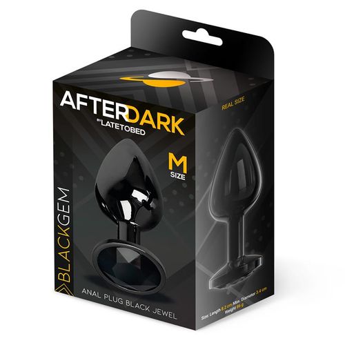 Afterdark Aluminium Blackgem Butt Plug S/M/L slika 10