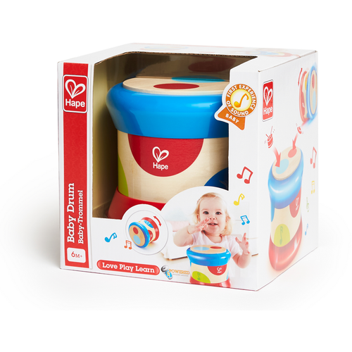 Hape Drveni bubanj Baby Drum E0333B  slika 5