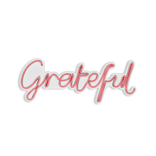 Wallity Ukrasna plastična LED rasvjeta, Grateful - Pink slika 15