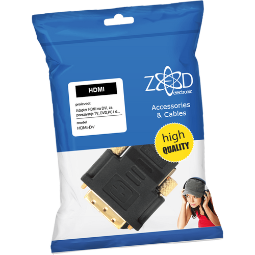 ZED electronic Adapter HDMI na DVI - HDMI-DV slika 1