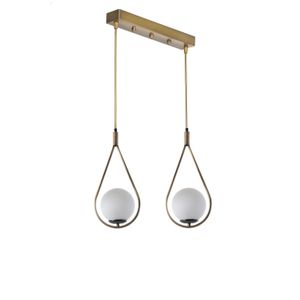 Damla 2 Li Sıralı Beyaz Camlı Eskitme Sarkıt White
Copper Chandelier