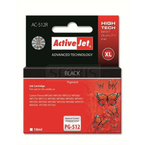 ActiveJet crna tinta za Canon PG-512 slika 1