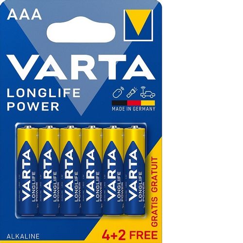 Varta Longlife Power baterije AAA 4+2 kom slika 1