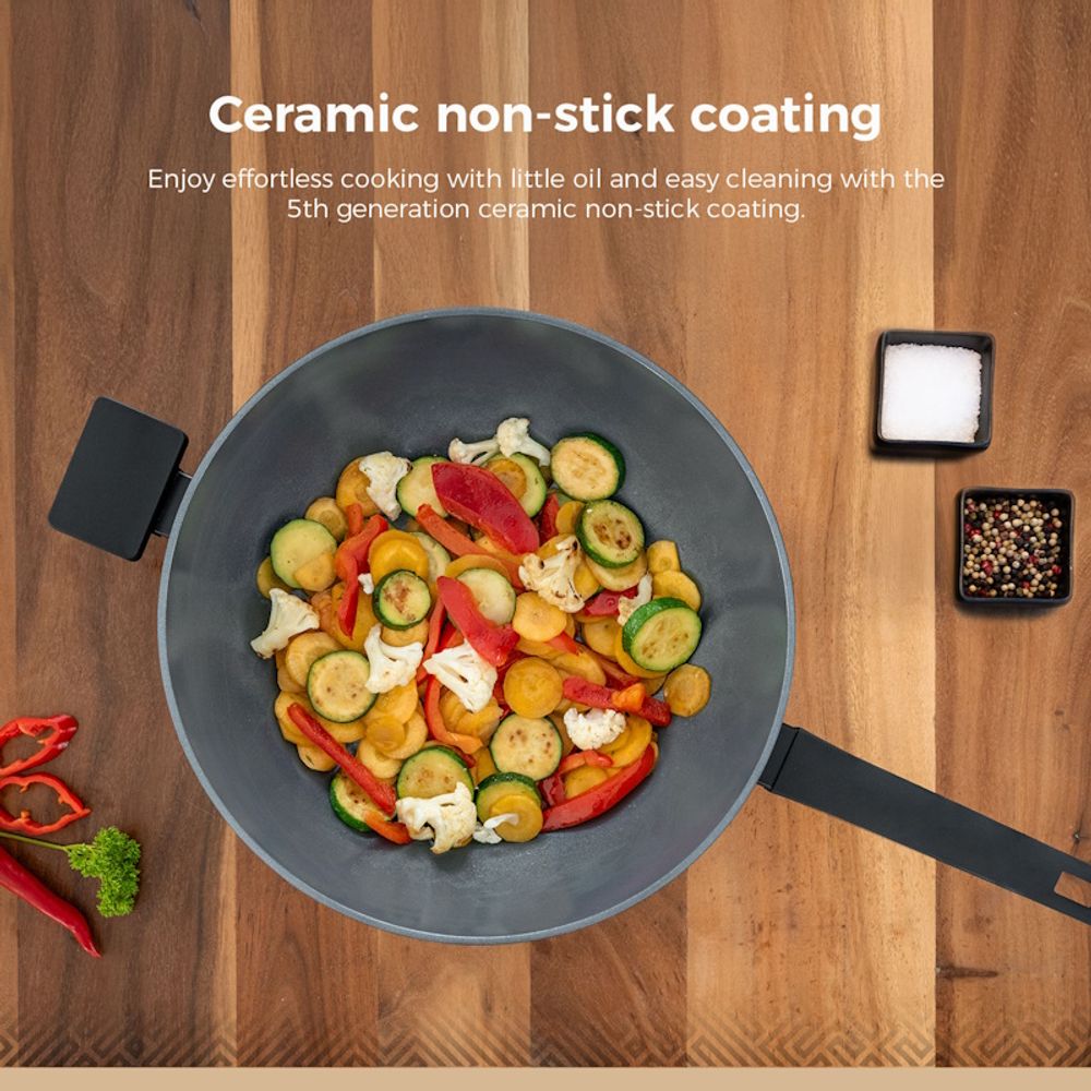 BE Living Wok tava Delight Black 32 cm slika 6