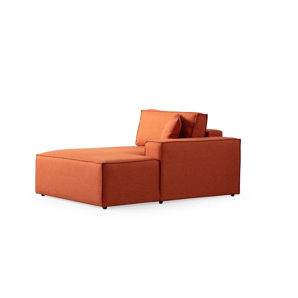 Pırlo Kutni Sofa na Razvlačenje - Narandžasti slika 10