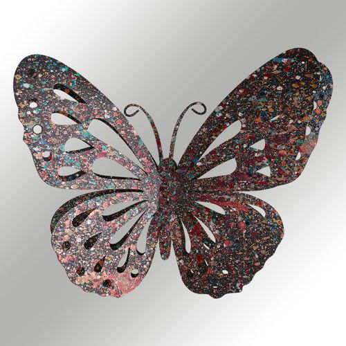 Wallity Metalna zidna dekoracija Butterfly Multicolor slika 6