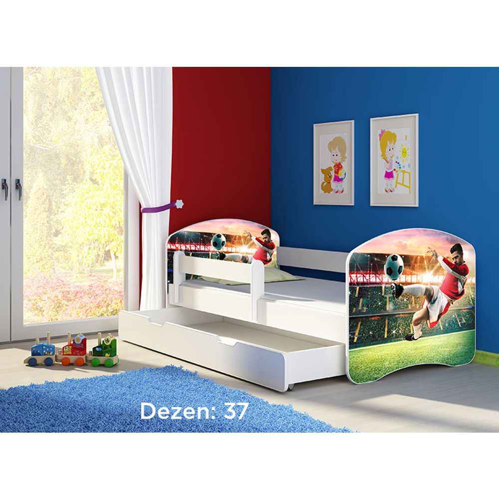 ACMA Dječiji krevet Acma II sa ladicom White - 180x80cm - Dezen 37 slika 2