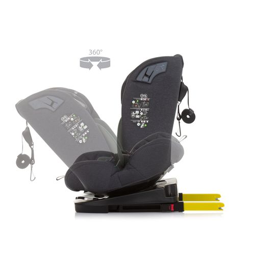 Chipolino Auto Sedište Isofix X Factor Pastel Green 40-150cm slika 7