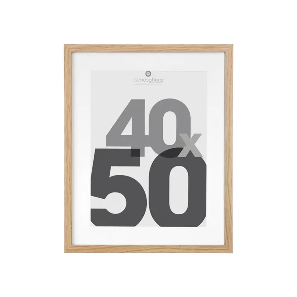 Atmosphera okvir za fotografiju eva 50x70, mdf/staklo bež slika 1