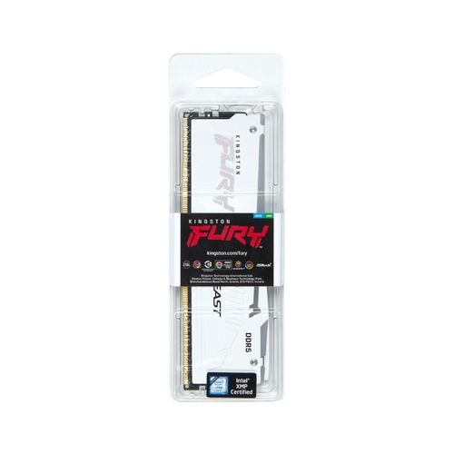 KINGSTON DIMM DDR5 32GB 5200MT/s KF552C36BWEA-32 Fury Beast RGB White Expo slika 3