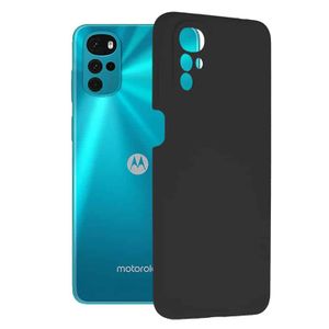 Techsuit Soft Edge Silicone maska za Motorola Moto G22 crna