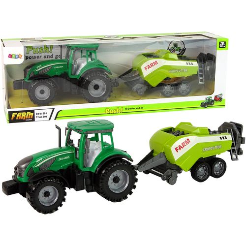 Zeleni traktor sa sijačicom Power slika 1