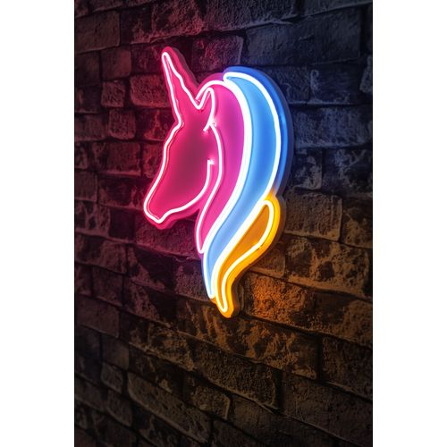 Wallity Unicorn - Bela, Plava, Žuta Dekorativna Plastična Led Rasveta slika 1