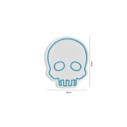 Wallity Ukrasna plastična LED rasvjeta, Skull - Blue slika 8