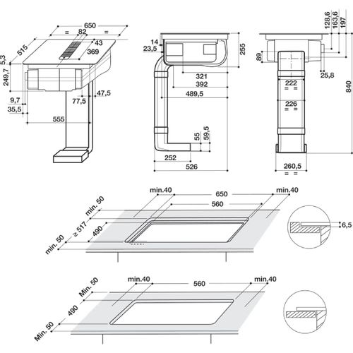 Whirlpool WVH 1065B F KIT Indukciona ugradna ploča sa integrisanim aspiratorom  slika 9