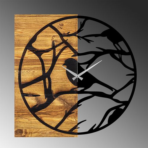 Wallity Ukrasni drveni zidni sat, Wooden Clock 35 slika 6