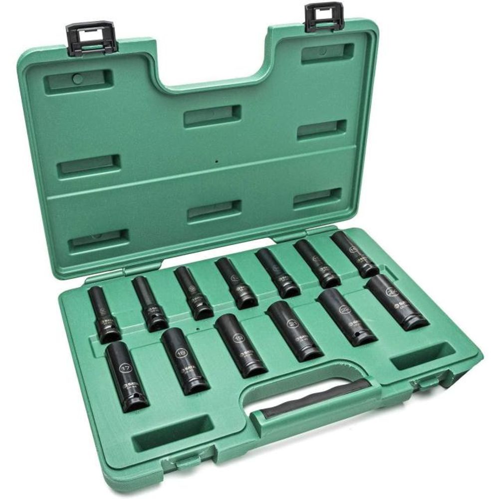 Sata Set nasadnih ključeva dubokih impact  1/2" 10-24 mm 13 kom ST34398T slika 4