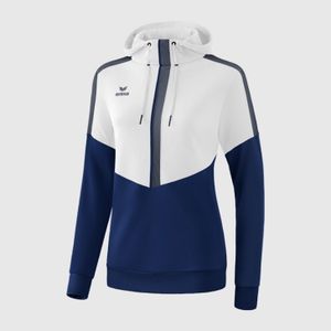 Ženska  Hoodie Erima Squad White/New Navy/Slate Grey