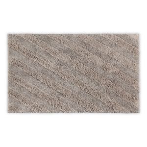 Diagonal Tufted - Brown Brown Bathmat