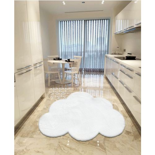 Cloud Plush - White White Hall Carpet (100 x 150) slika 1