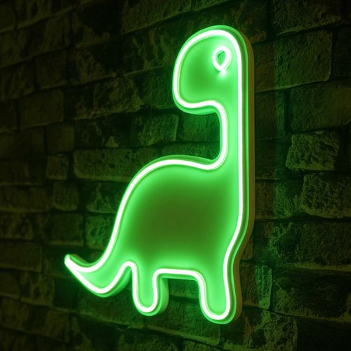 Wallity Ukrasna plastična LED rasvjeta, Dino the Dinosaur - Green slika 8