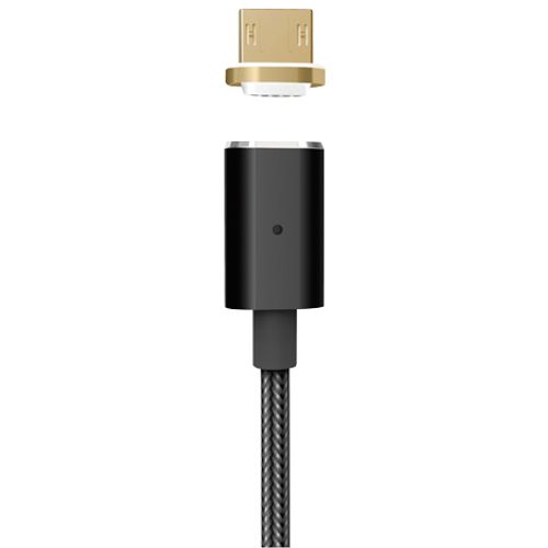 Platinet Kabl PUCMPM1B MicroUSB-USB magnet svetleci 1.2m crni slika 1