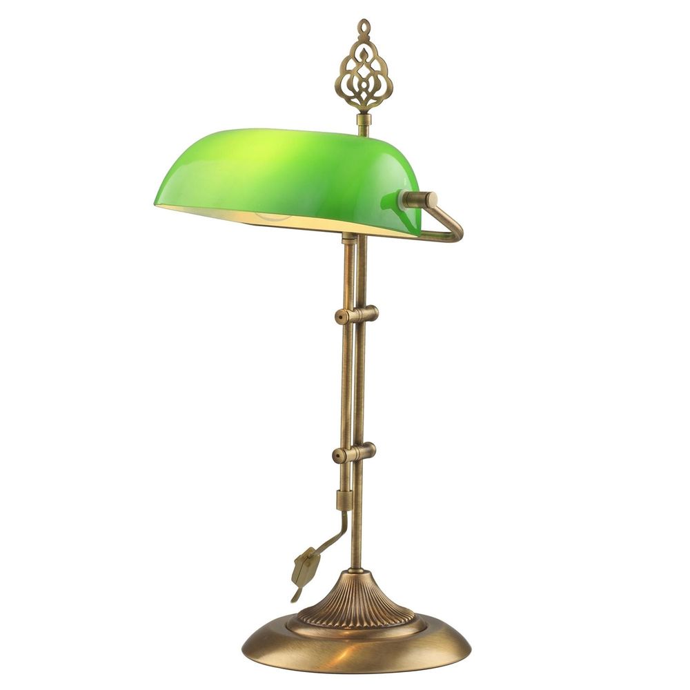 ML-9063-Zelena Brončana Stolna Lampa slika 1