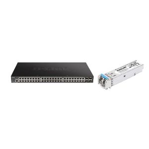 D-Link 48G DGS-1250-52XMP/E Switch + Intellinet modul SFP1Gb