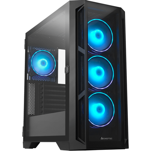 Chieftec Apex Case4x120mm A-RGB fans,control hubtempered glass, E-ATX slika 1