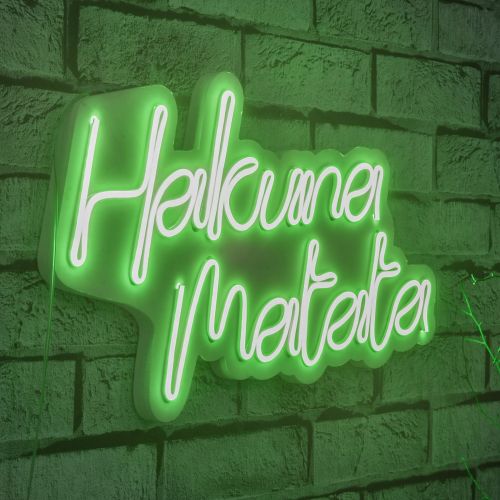 Hakuna Matata - Green Green Decorative Plastic Led Lighting slika 1