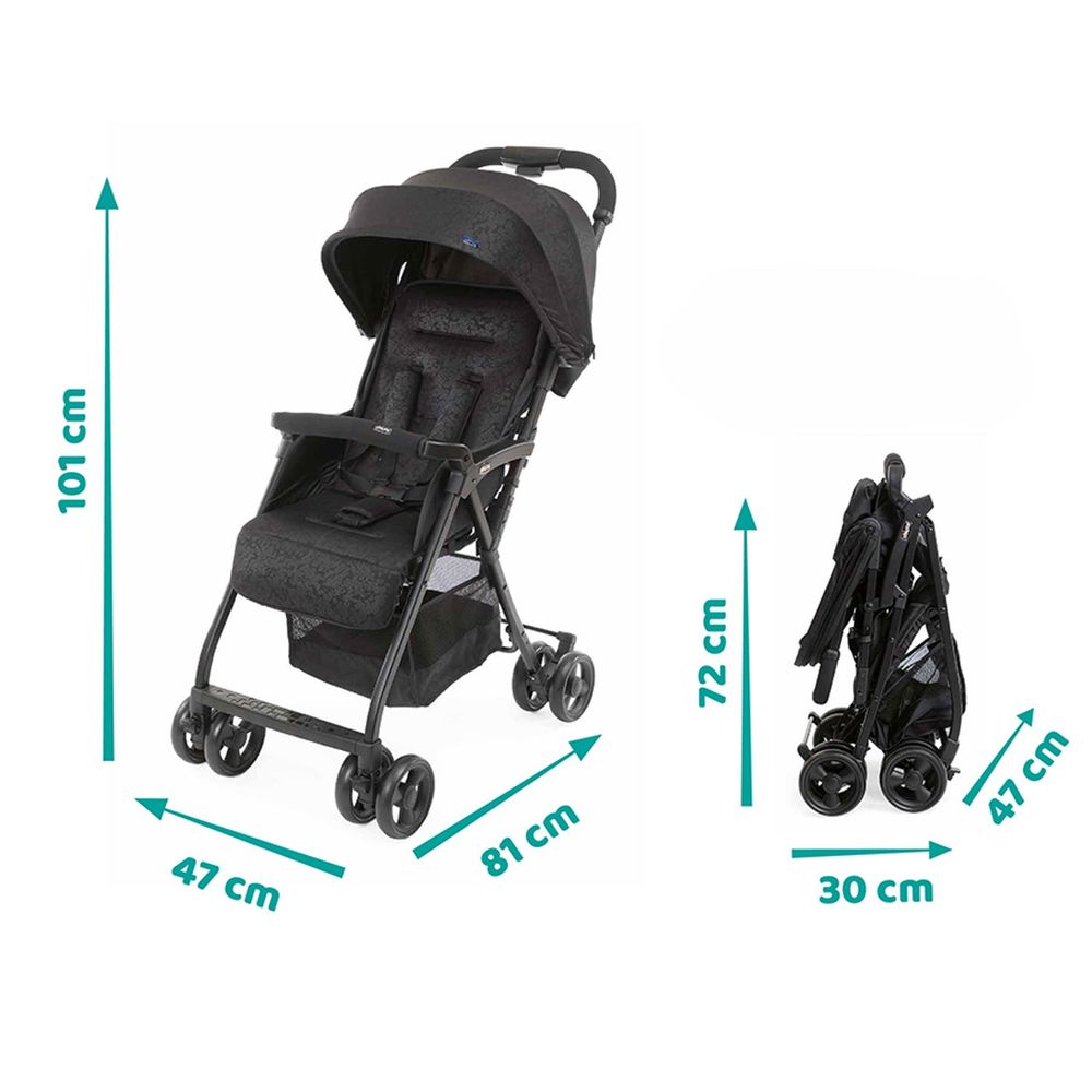Chicco Kolica za bebe OHlalá 3, Jet Black slika 7