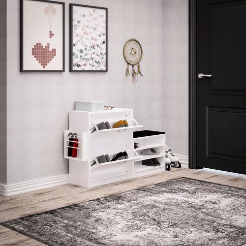 Trend - White White Shoe Cabinet slika 2