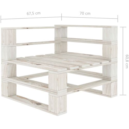 6-dijelna vrtna garnitura od paleta s krem jastucima drvena slika 17