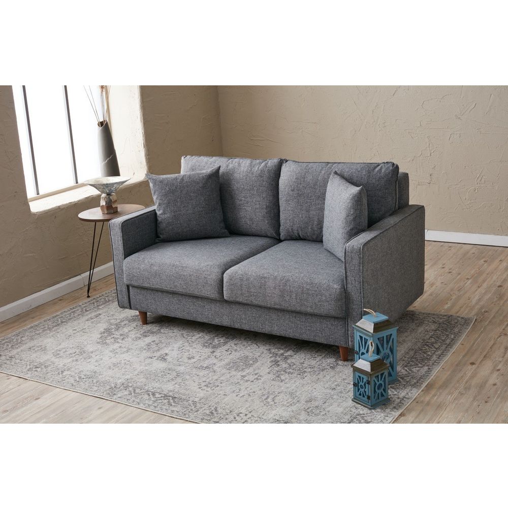 Eva - Siva Dvosjed Sofa slika 2