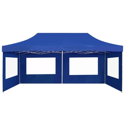 Profesionalni sklopivi šator za zabave 6 x 3 m plavi slika 20