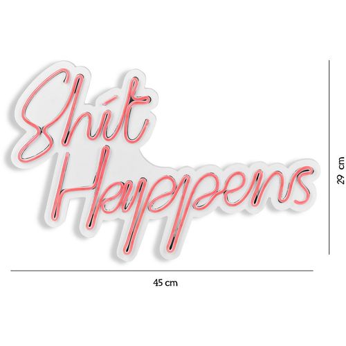 Shit Happens - Pink Pink Decorative Plastic Led Lighting slika 9