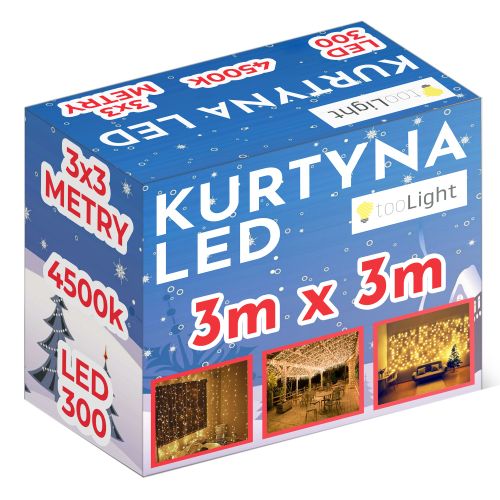 LED zavjesa 300 LED dioda 3x3m slika 1