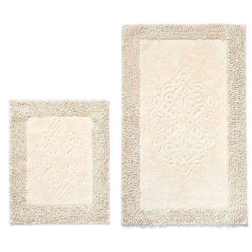 COTTONKT000043 Cream Bathmat Set (2 Pieces) slika 2